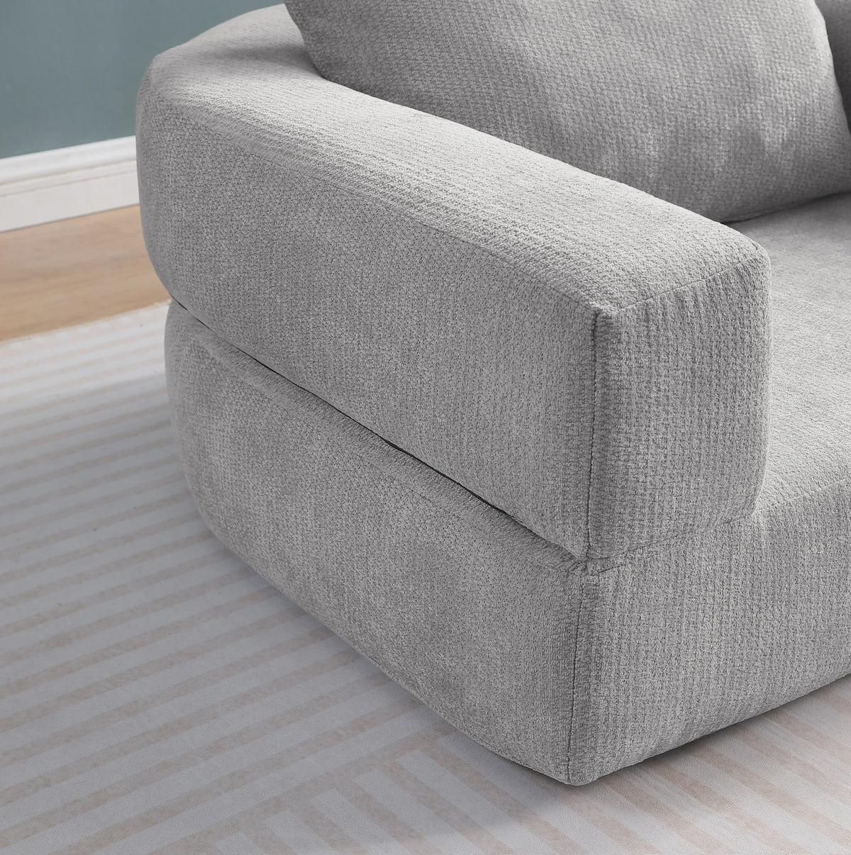 Modulaire Slaapbank Futon Fauteuil met Kussen - Compact en Multifunctioneel