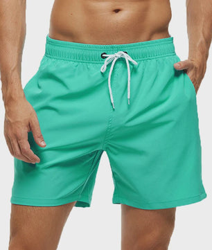 Heren Zwembroek Zomer Sportief Ademend met Elastische Tailleband, Mesh Voering en Zakken