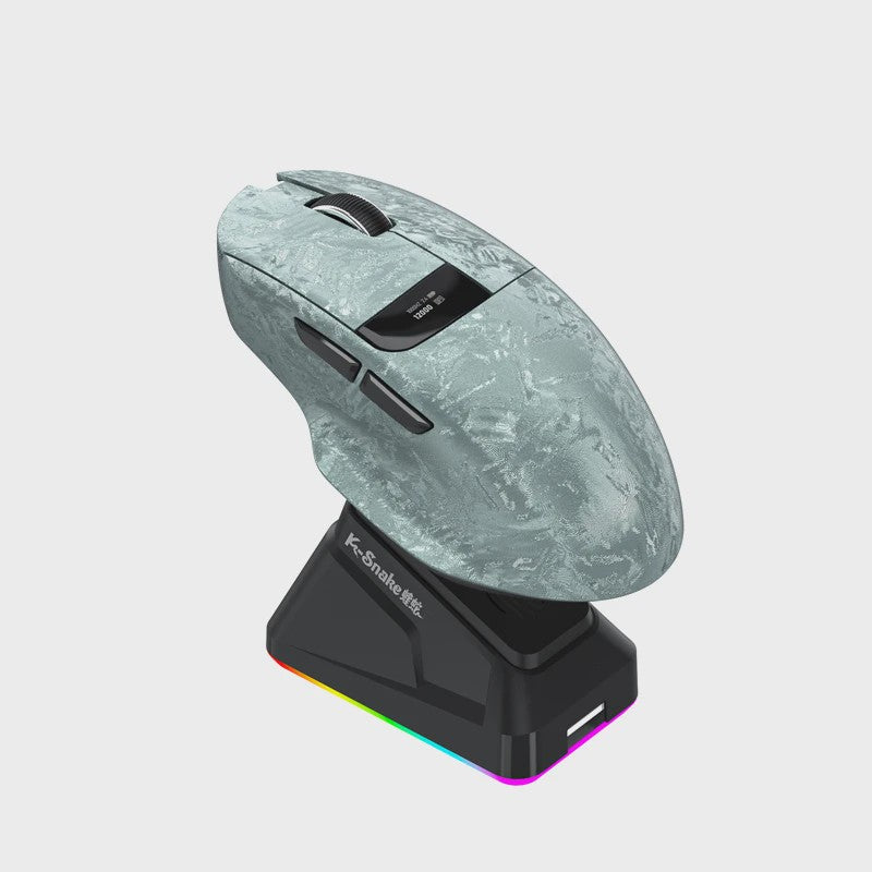 Lenovo Draadloze Gaming Muis: 3 Modi, 35K DPI, Ergonomisch, LED Display & Laadstation