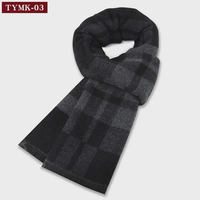 Luxe Wollen Plaid Sjaal voor Heren - Warm & Stijlvol