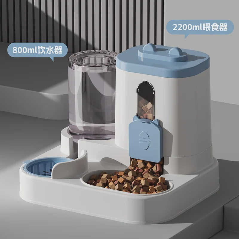 Automatische Voerbak en Waterdispenser voor Huisdieren - Anti-Knoei Ontwerp