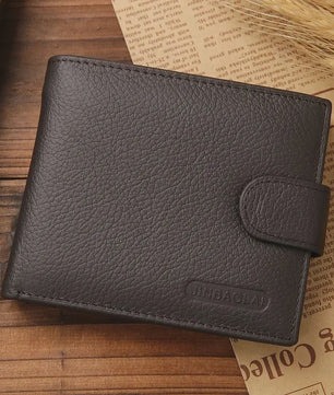 Luxe Heren Portemonnee van Echt Leer - Compact & Stijlvol