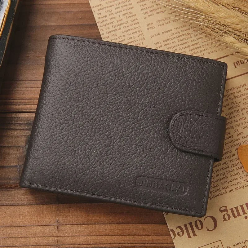Luxe Heren Portemonnee van Echt Leer - Compact & Stijlvol