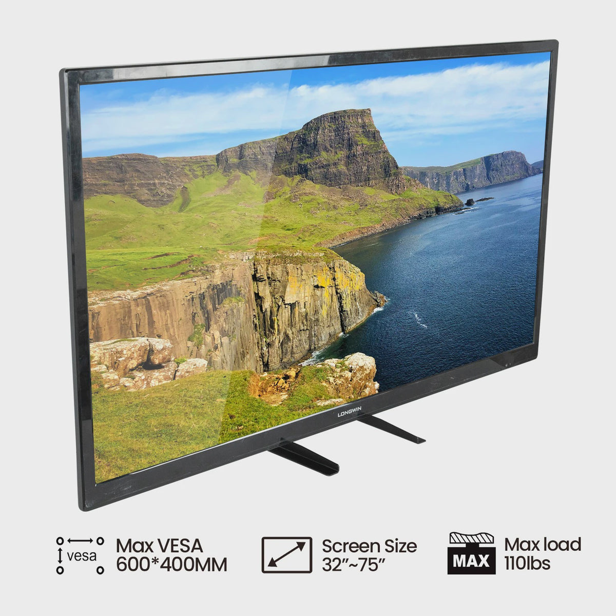 Universele TV Tafelstandaard Voet voor 32-75 Inch TV's - Verstelbaar & Stabiel