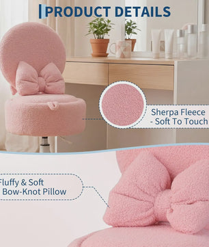 Teddy Pluche Kapstoel met Opbergruimte en Opklapbare Rugleuning - Zacht & Comfortabel