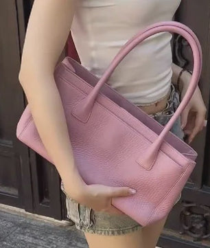 Luxe Vintage Croco Print Tote Bag - Ruime PU Lederen Schoudertas voor Dames
