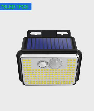 Krachtige Solar Buitenlamp met 148 LED's, Bewegingssensor & IP65 Waterdicht - 3 Modi