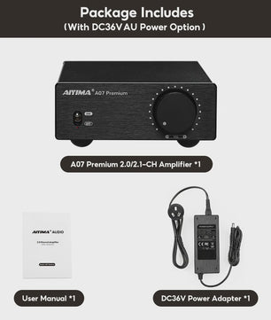 AIYIMA A07 Premium TPA3255 Klasse D Versterker - 2x 300W Krachtig Hifi Geluid