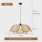 Retro Rotan Bloem Hanglamp - Sfeervolle Verlichting voor Woonkamer, Slaapkamer & Eetkamer