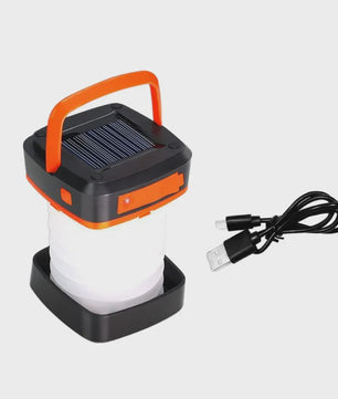 Oplaadbare Solar Camping Lantaarn - IP65 Waterdicht, Dual Charge (Zon & USB), Draagbare LED Zaklamp voor Wandelen