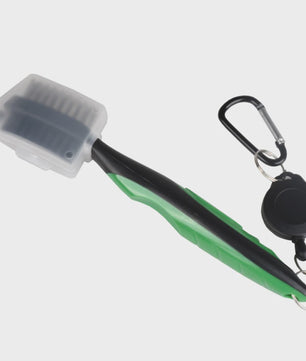 Golfclub Borstel & Groove Cleaner met Intrekbare Karabijnhaak