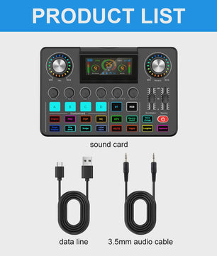 NXG Professionele 4-Kanaals Audio Mixer Soundcard met DSP & OTG - Live Streaming & Voice Changer