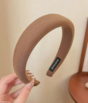 Modieuze Dames Hoofdband - Zachte Sponge Band voor Gezichtswas & Stijl