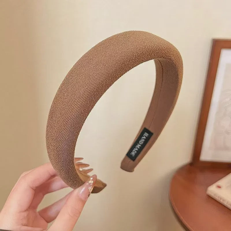Modieuze Dames Hoofdband - Zachte Sponge Band voor Gezichtswas & Stijl