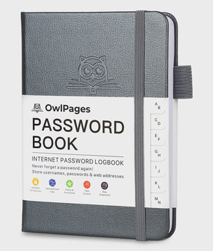 Wachtwoordenboek met Alfabetische Tabs - Hardcover Logboek & Adresorganizer
