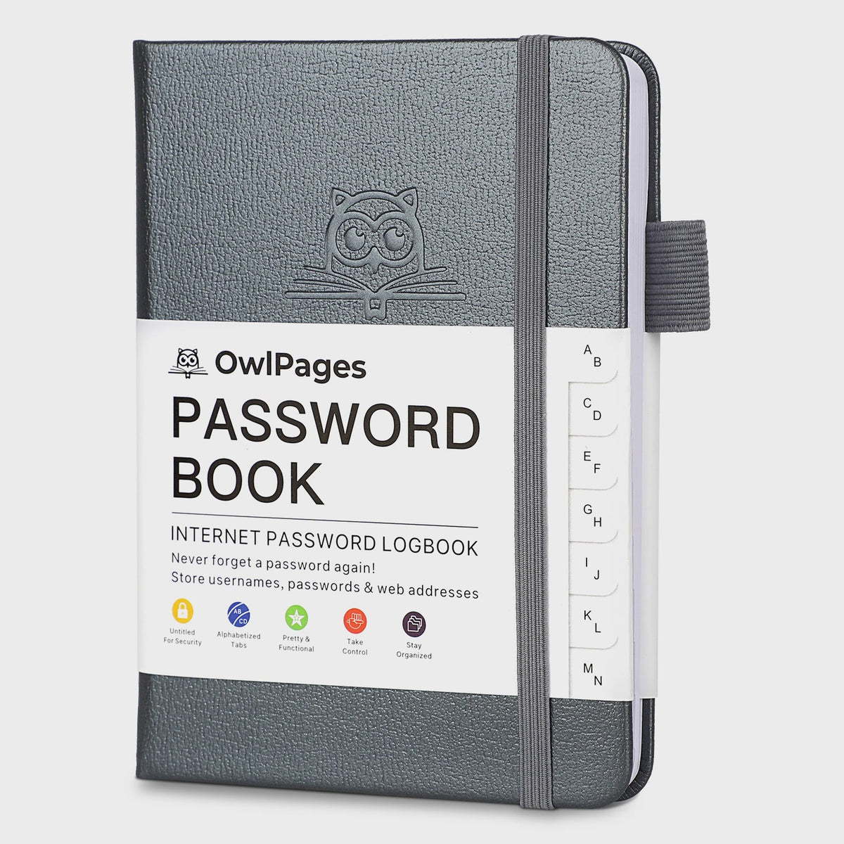 Wachtwoordenboek met Alfabetische Tabs - Hardcover Logboek & Adresorganizer