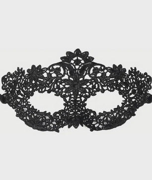 Set van 2 Elegante Zwarte Kant Maskerade Maskers voor Koppels - Venetiaans, Mardi Gras, Halloween