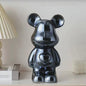 Keramische Bear Brick Beeldjes - Teddy Beer Decoratie voor Huis & Kamer (18/28 cm)
