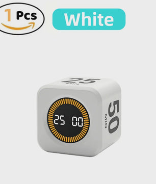 Slimme Timer Kubus met Zwaartekracht Sensor - Visuele Tijdmanagement Tool met LED Scherm