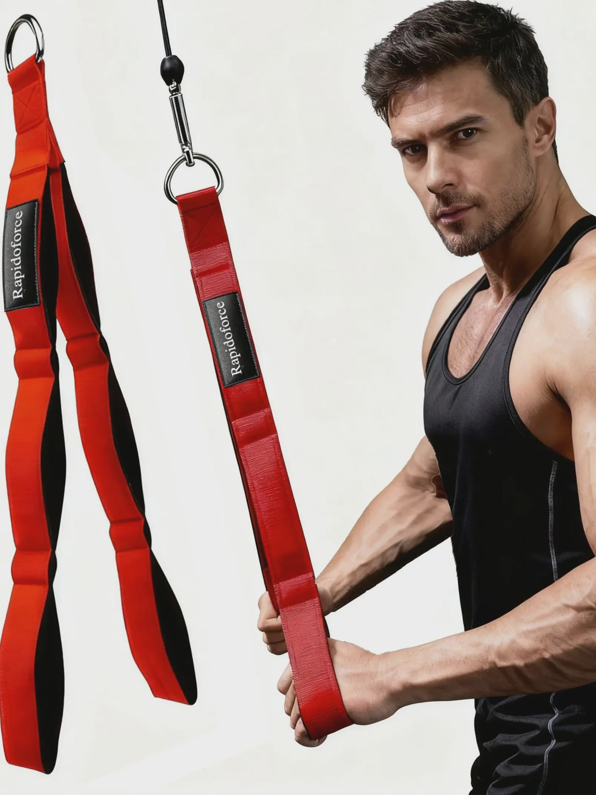 Heavy Duty Triceps Touw voor Kabelmachine - Fitness Pull Down Oefening voor Biceps, Triceps & Rug Training