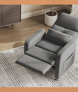 Elektrische Relaxfauteuil met Verwarmings- en Massagefunctie, USB-poort en Zijvakken