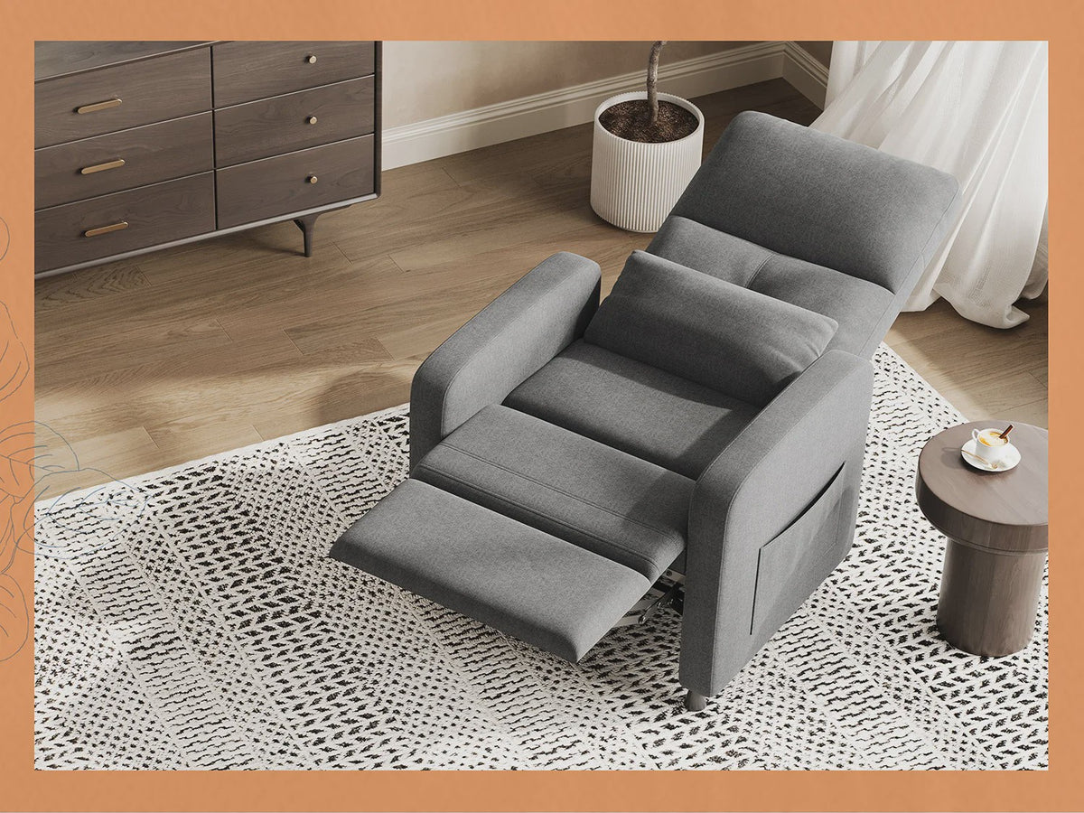 Elektrische Relaxfauteuil met Verwarmings- en Massagefunctie, USB-poort en Zijvakken