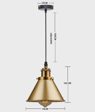 Retro Hanglamp Loft Stijl - Industriële Plafondlamp met E27 Fitting