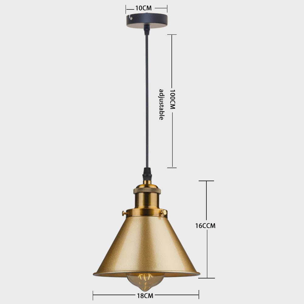 Retro Hanglamp Loft Stijl - Industriële Plafondlamp met E27 Fitting