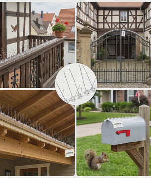 KOKMEYA RVS Vogelprikkers 5M/10M - Flexibele Basis voor Balkon, Dak, Tuin
