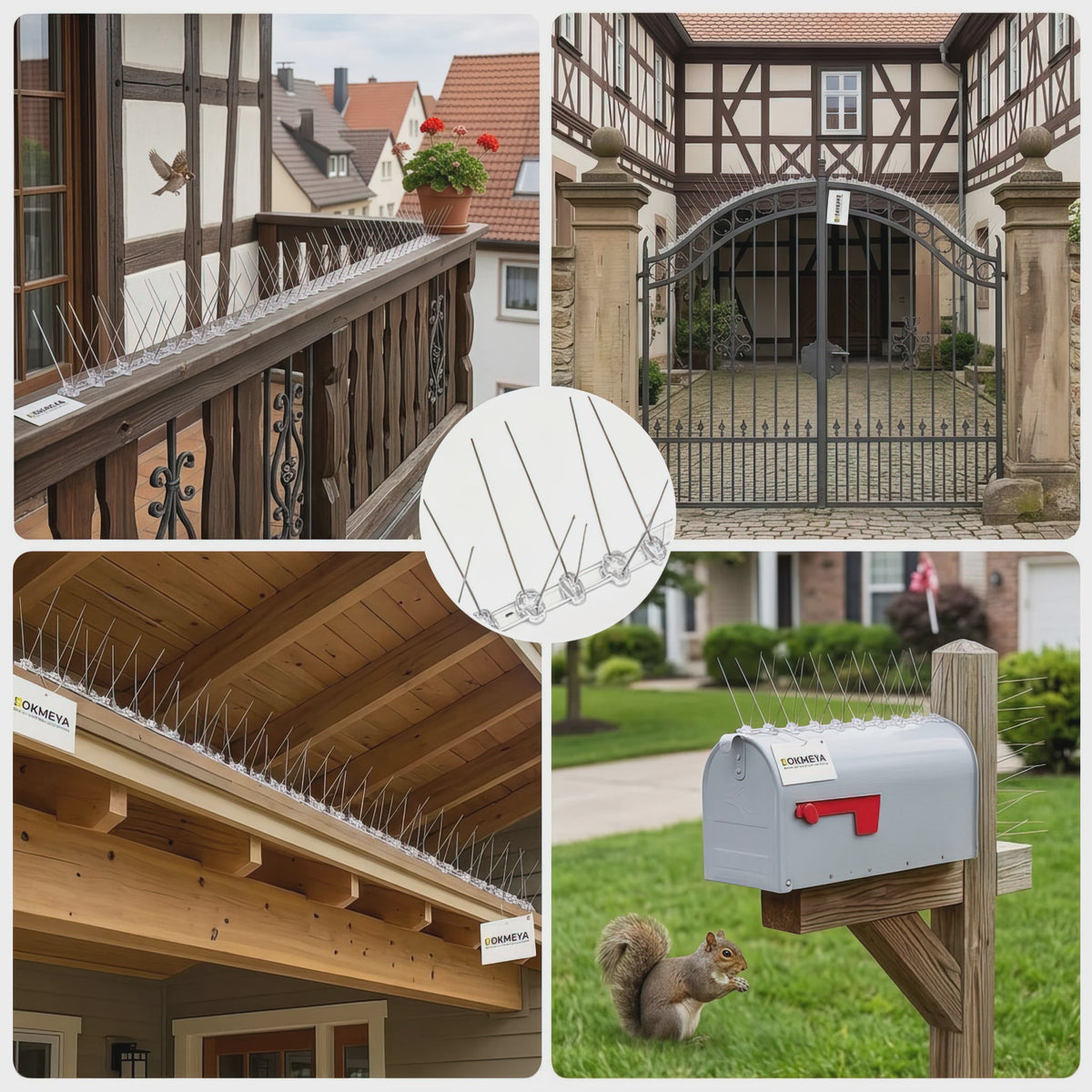 KOKMEYA RVS Vogelprikkers 5M/10M - Flexibele Basis voor Balkon, Dak, Tuin