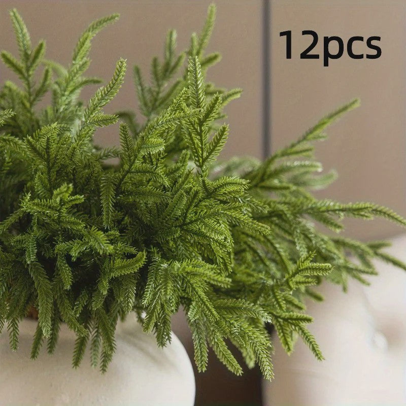Kunst Ceder Takken (24/12 stuks) - Kerst & Winter Decoratie