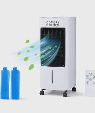 Draagbare Water Air Cooler met 4L Tank, 65W, 3 Snelheden & Afstandsbediening
