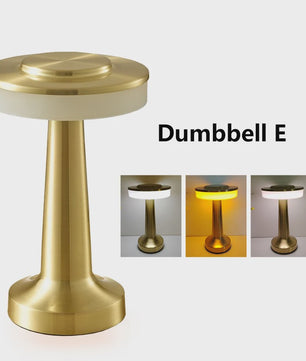 Retro Mushroom LED Tafellamp - Oplaadbaar, Dimbare Sfeerverlichting voor Huis & Camping