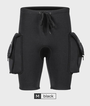 Duikshort 3mm Neopreen Heren - Waterdichte Shorts met Zakken voor Watersport