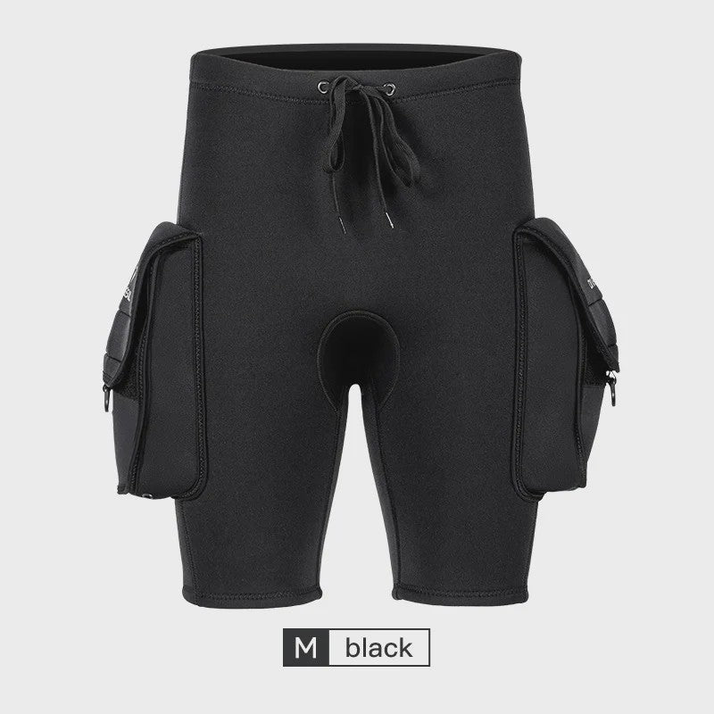 Duikshort 3mm Neopreen Heren - Waterdichte Shorts met Zakken voor Watersport