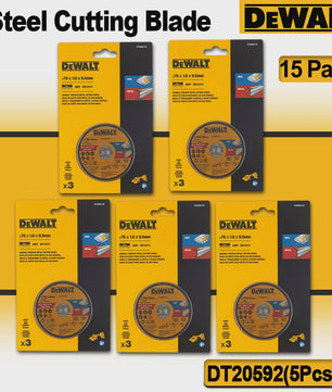 DEWALT 76mm INOX Metaal Zaagschijf - 3 Stuks (DT20592-QZ) - Voor Multimateriaal