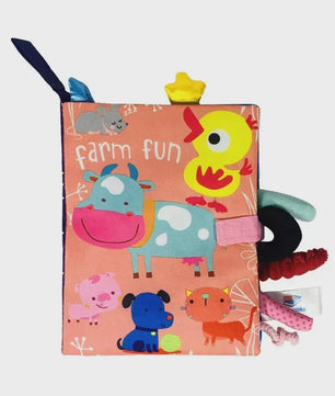 Interactief Stoffen Babyboek met Geluid & Sensopatische Elementen (0-36 Maanden)