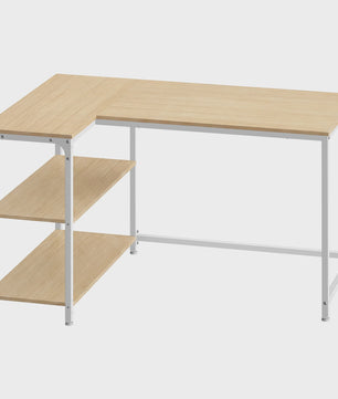 Hoekbureau L-vormig Bureau met 3 Planken - 110 x 80 cm