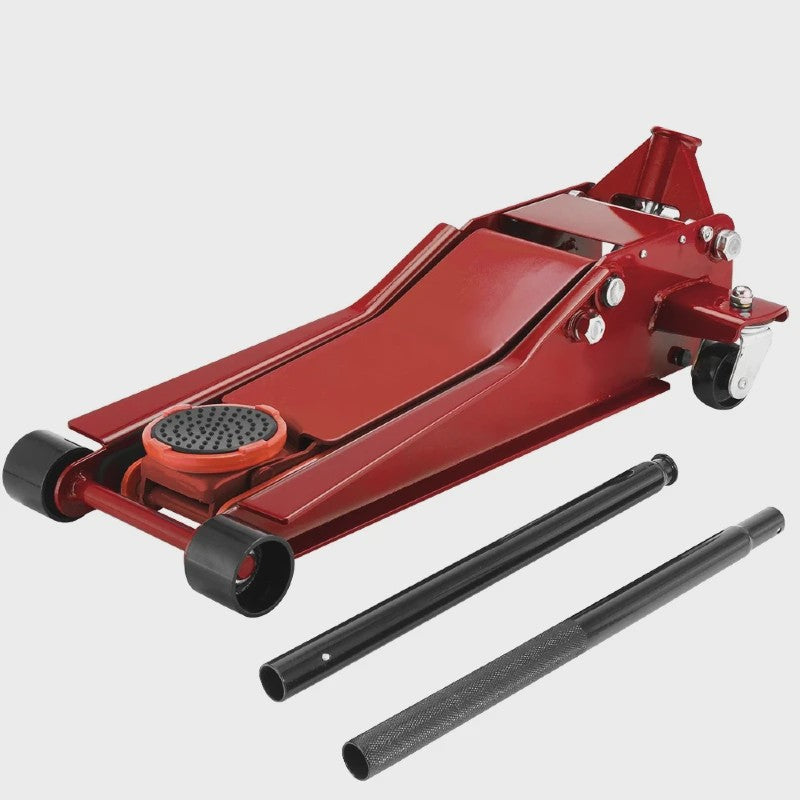 3T Hydraulische Vloerkrik - Zwaar Uitvoering Staal met Dubbele Pomp & Hefbereik 75-505mm