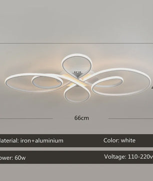 Moderne LED Plafondlamp met Afstandsbediening - Dimbare Plafondverlichting voor Woonkamer