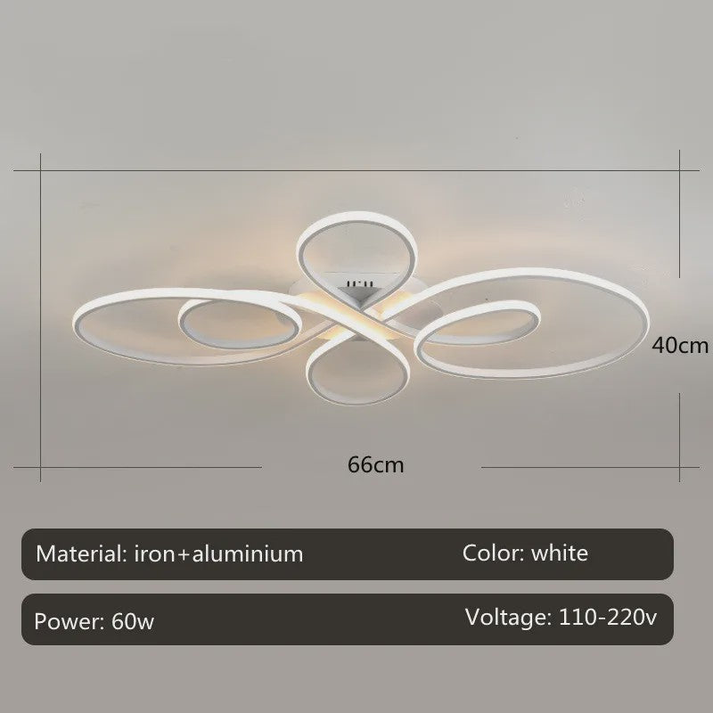 Moderne LED Plafondlamp met Afstandsbediening - Dimbare Plafondverlichting voor Woonkamer