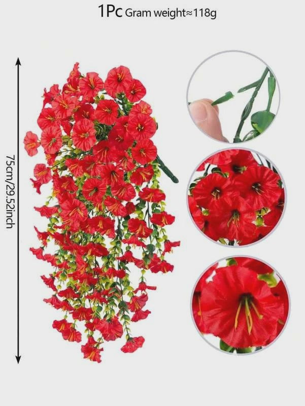 Hangende Kunstbloemen Slanke Winde (Ochtendgloren) - Decoratie voor Huis, Tuin & Feesten
