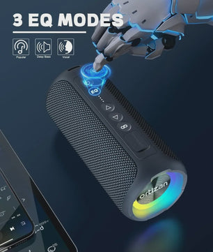 Ortizan X8 Pro Bluetooth Speaker: 40W Krachtig Geluid, IPX7 Waterdicht, RGB Licht & TWS