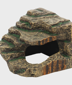 Decoratieve Reptielen Grot & Basking Platform - Hars Ornament voor Aquarium en Terrarium