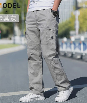 Herfst/Lente Heren Cargo Werkbroek Katoen - Casual Jogger & Klimbroek - Grote Maten tot 6XL