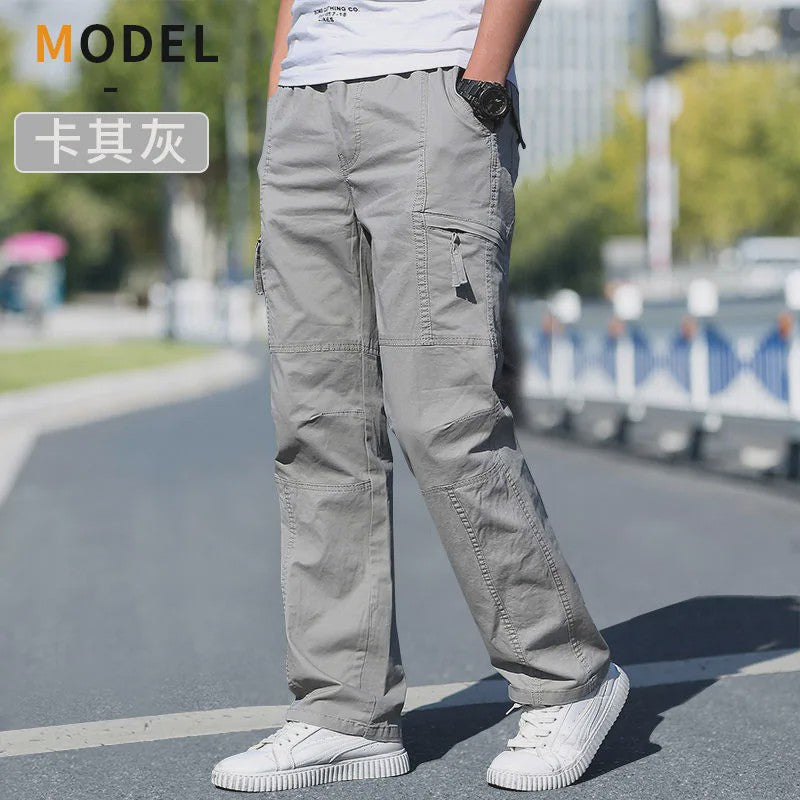 Herfst/Lente Heren Cargo Werkbroek Katoen - Casual Jogger & Klimbroek - Grote Maten tot 6XL