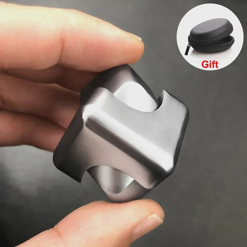 Alloy Cube Spinner Fidget Toy: Anti-Stress, Focus & Draagbaar Speelgoed
