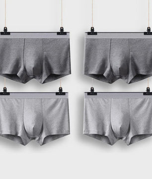 Heren Boxershorts 4-Pack - Ademend, Comfortabel en Plus Size Ondergoed