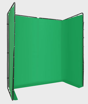 Opvouwbaar Green Screen Achtergrondstandaard 4x2.4m met Draagtas voor Livestreaming & Chroma Key