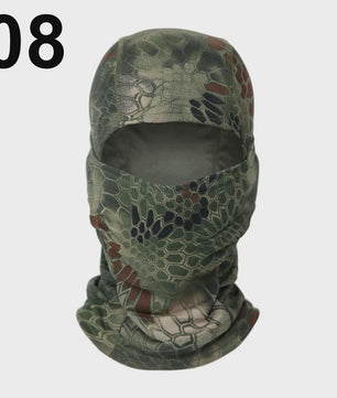 Multicam Camouflage Balaclava - Volledig Gezicht Hoofddeken voor Skiën, Fietsen & Outdoor